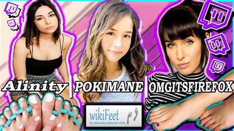 TWITCH STREAMER POKIMANE FEET COMPILATION